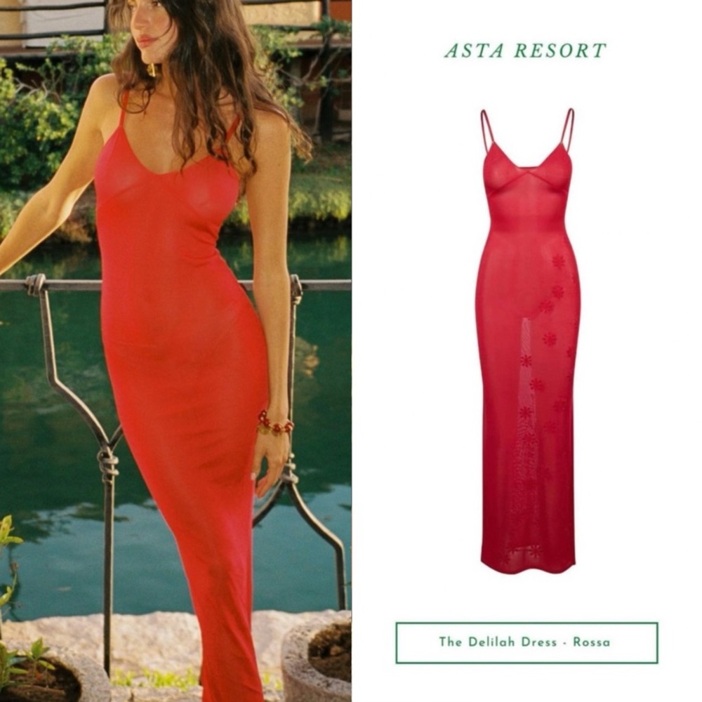 Asta Resort Delilah Dress in Red
